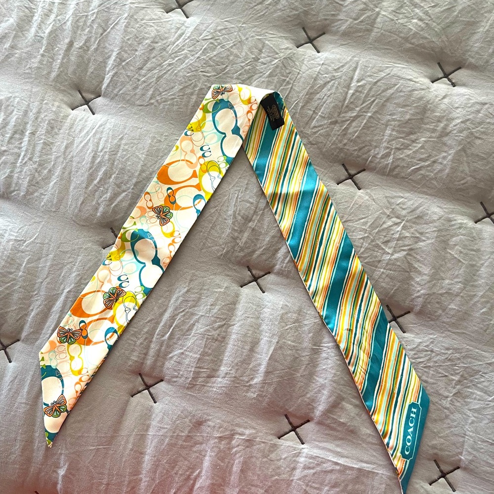 Reversible Coach Neck/Ponytail Scarf